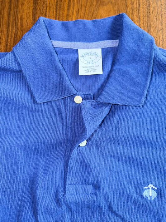 Brooks Brothers Men's Performance Polo Slim Fit Royal Blue - Size S