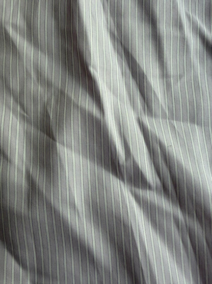 Hickey Freeman Contemporary Fit Purple and White Striped Shirt 16-34/35