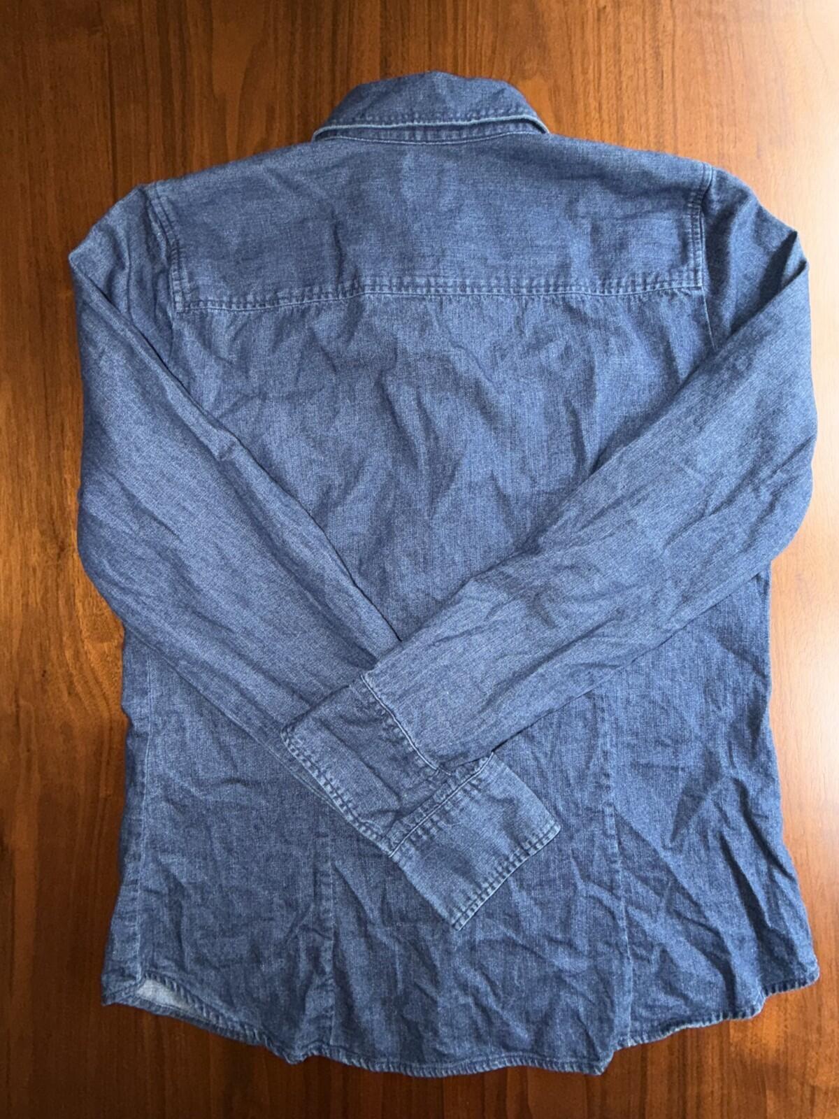 J.Crew Women's Classic Denim Button-Up - Size M