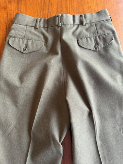 USMC Authentic Surplus Green Poly/Wool Service Trousers Size 33L
