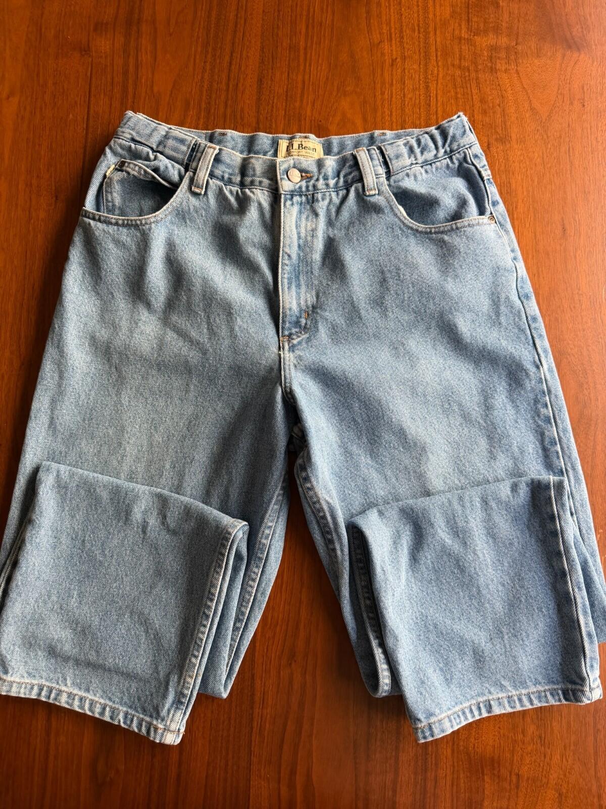 L.L.Bean Men's Comfort Waist Light Wash Denim Jeans - Size 34x30
