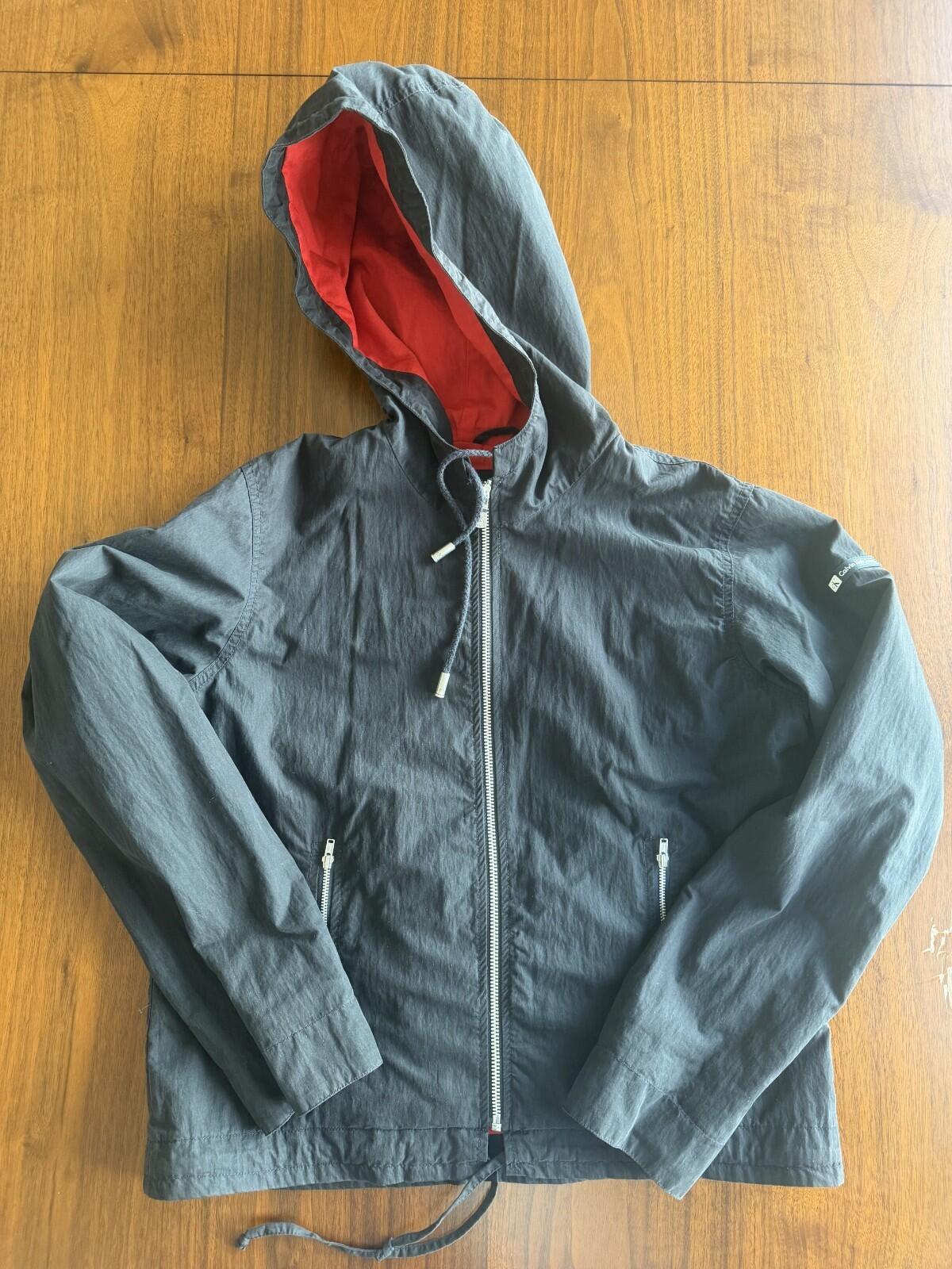 Calvin Klein Women's Black Hooded Windbreaker - Size M