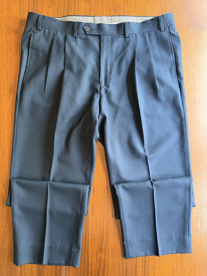 Lauren Ralph Lauren Men's Dark Blue Pleated Dress Pants - Size 36x30