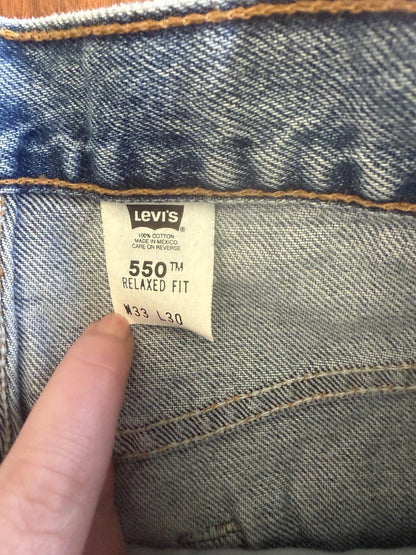 Vintage Levi's 550 Relaxed Fit Jeans - 33X30
