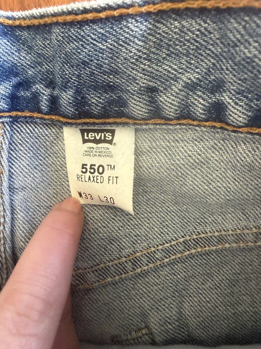 Vintage Levi's 550 Relaxed Fit Jeans - 33X30