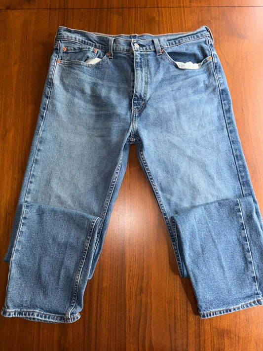 Levi's 505 Men's Jeans Regular Fit Straight Leg Medium Wash Red Tab 36x34