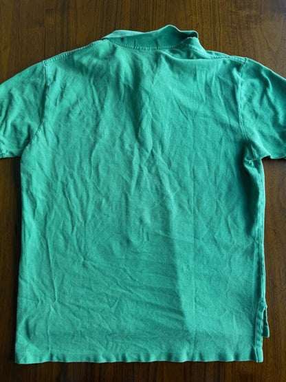Vintage Polo Ralph Lauren Green Pique Short Sleeve Polo Shirt Men's Large