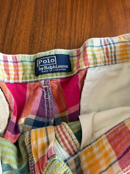 Polo Ralph Lauren Urban Renewal Reworked Madras Plaid Pants - Size 34x32