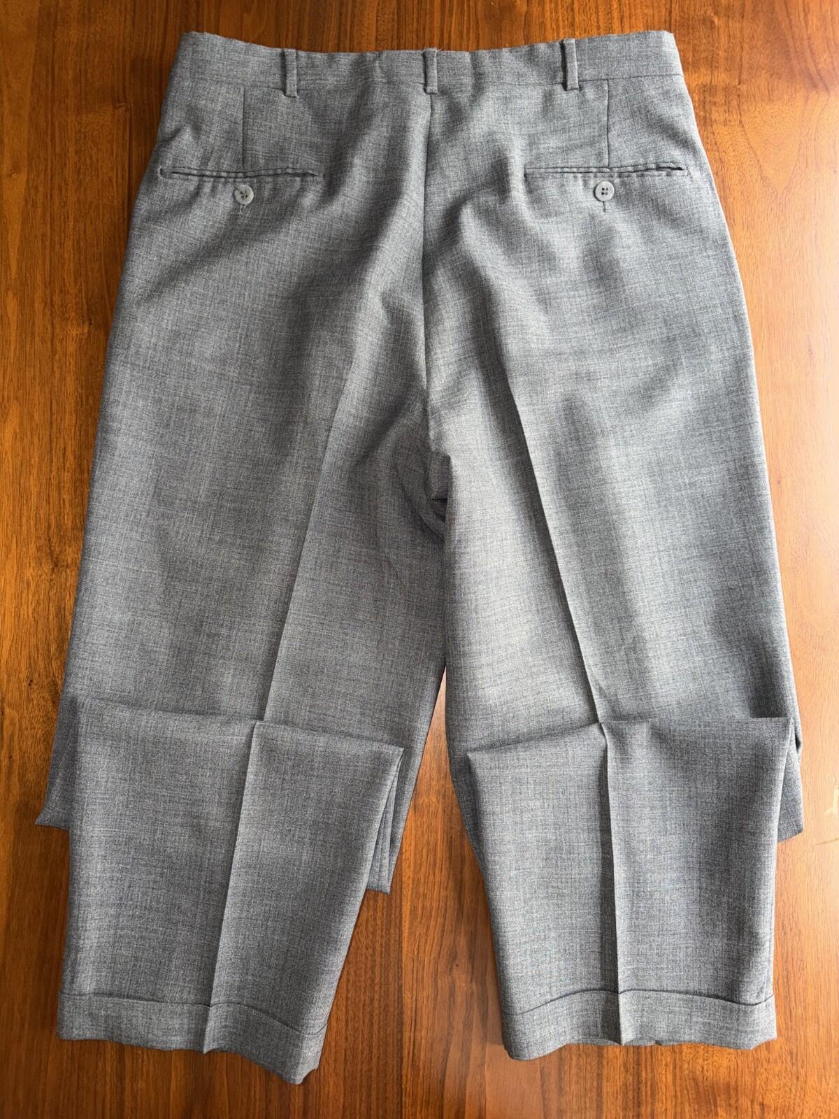 Nino Cerruti Men's Grey Dress Pants - Size 34
