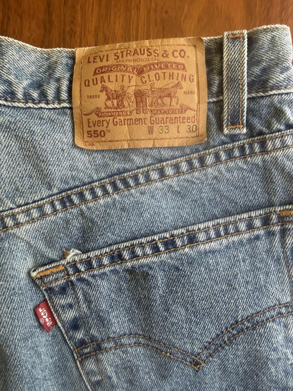 Vintage Levi's 550 Relaxed Fit Jeans - 33X30