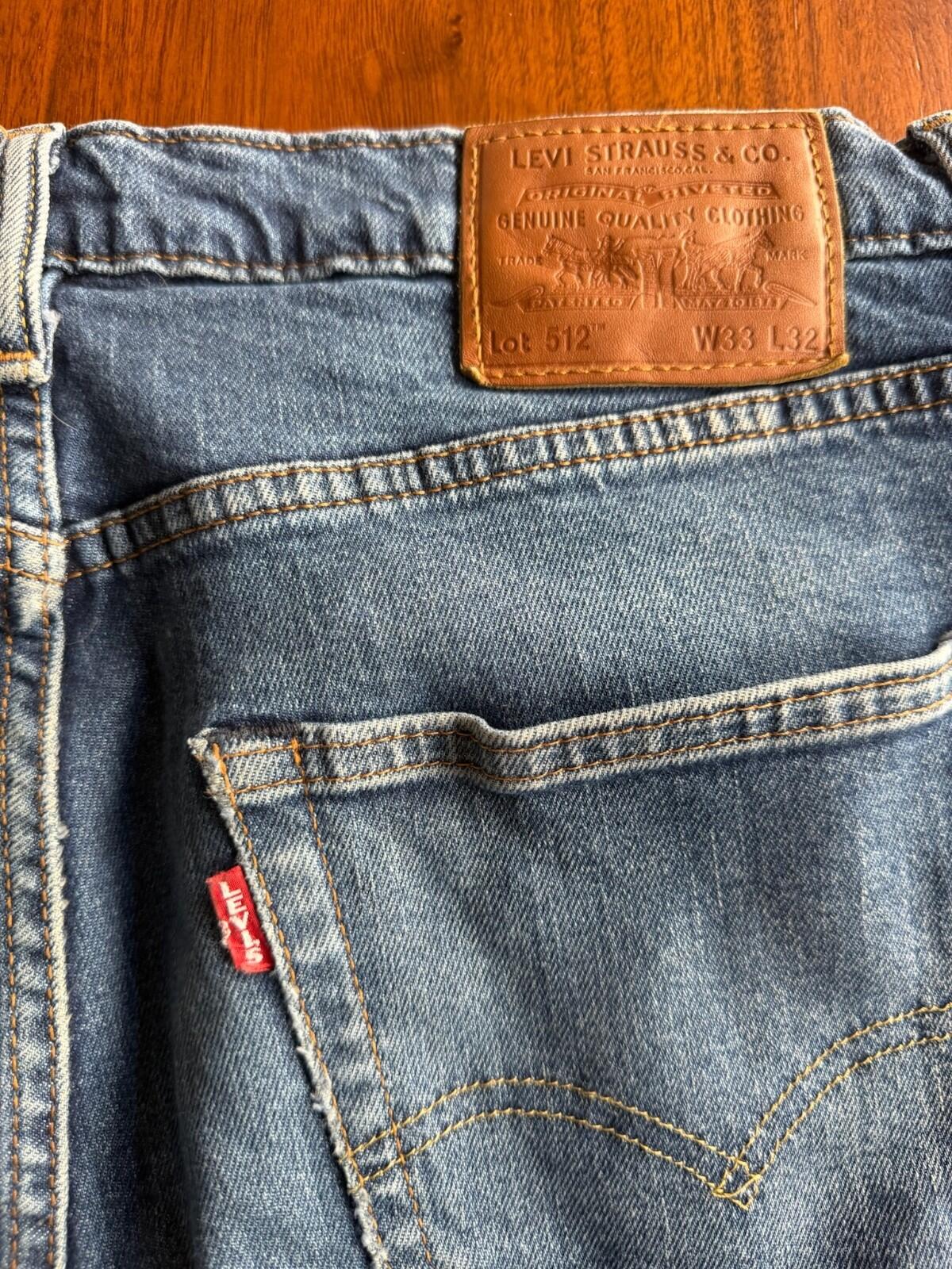Levi's 512 Slim Taper Fit Jeans Medium Wash - 33x32