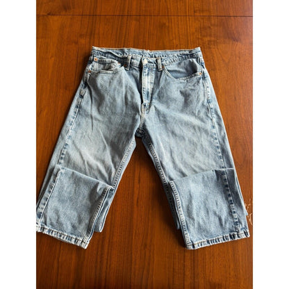 Vintage Men's Levi's 505 Regular Fit Light Wash Jeans - 34x30