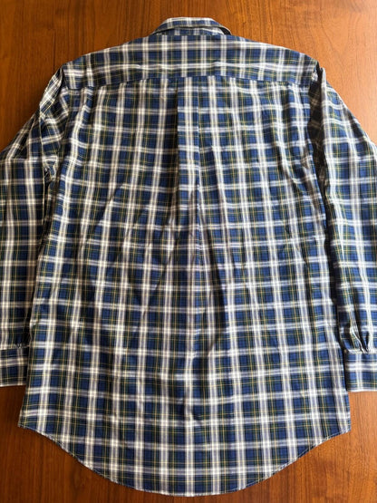 Brooks Brothers Madison Fit Non-Iron Supima Cotton Plaid Shirt Size S