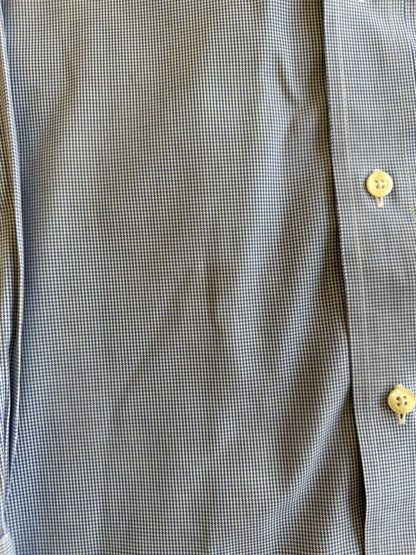 Brooks Brothers Men's Non-Iron Trad Fit Houndstooth Dress Shirt- Size 17-34