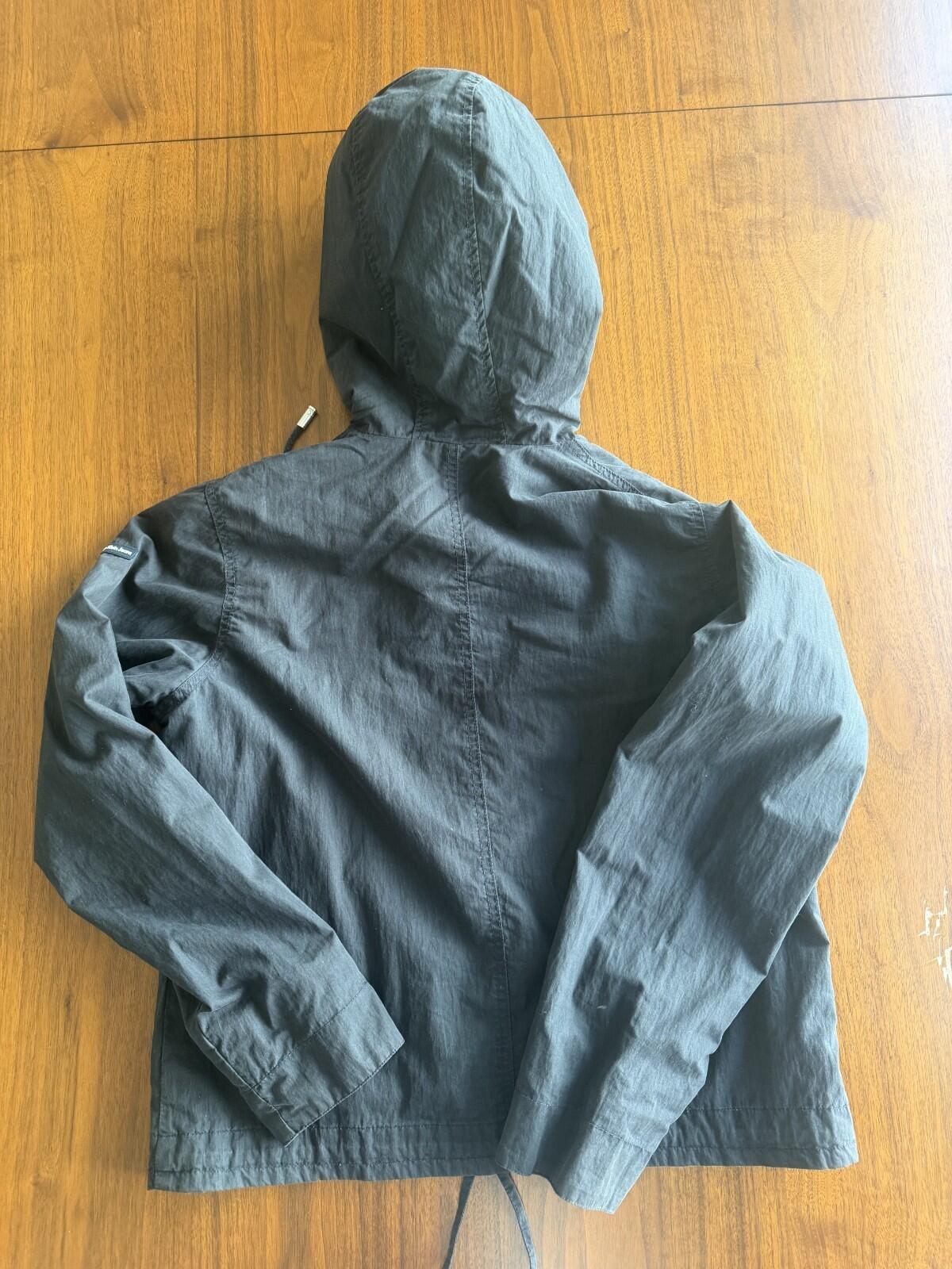 Calvin Klein Women's Black Hooded Windbreaker - Size M