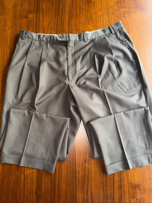 Ralph Lauren Men's Pleated Wool Dress Trousers Brown - Size 40x30