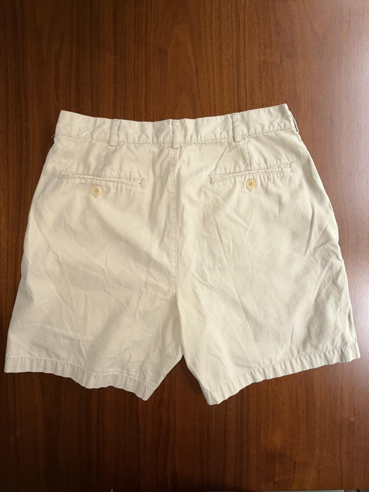 Lands' End Men's Khaki Chino Shorts - Size 32R