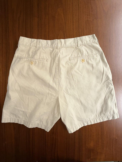 Lands' End Men's Khaki Chino Shorts - Size 32R