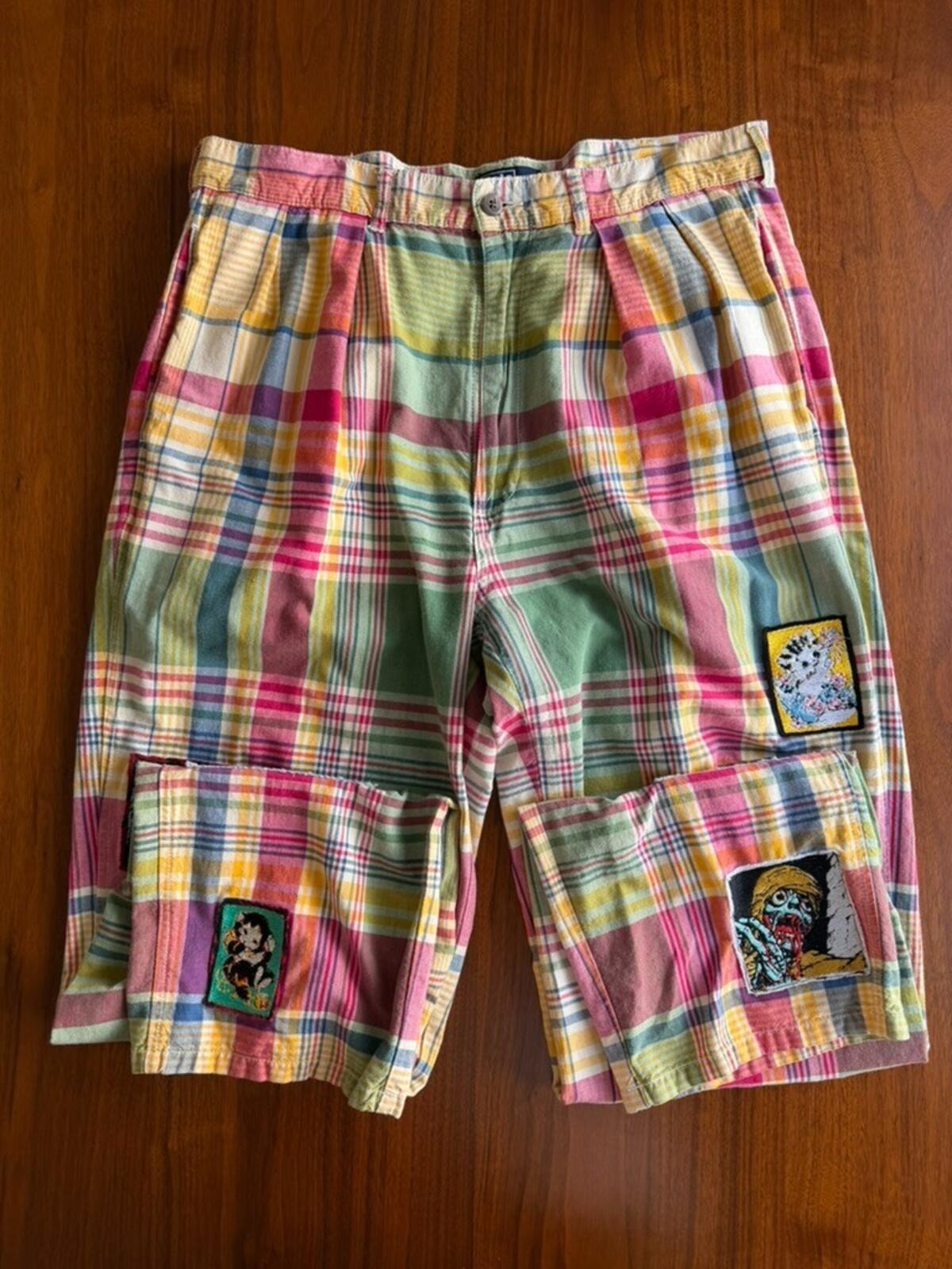Polo Ralph Lauren Urban Renewal Reworked Madras Plaid Pants - Size 34x32