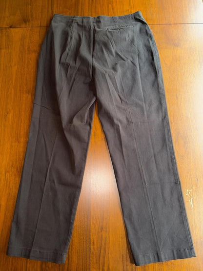 Vintage Chico's Design Women's Cotton Blend Brown Pants - Size 2