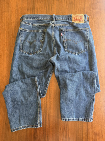 Levi's Mens 505 Regular Fit Straight Leg Jeans - 36x30
