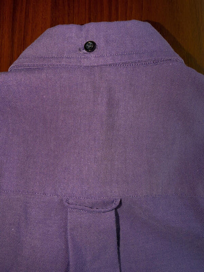 Lands' End Women's Purple Long Sleeve Oxford Button-Up - Size 6