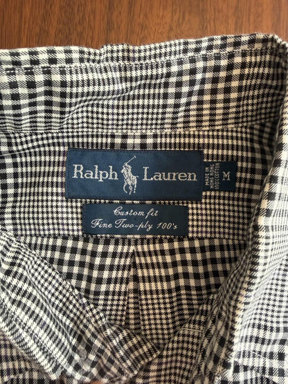 Ralph Lauren Men's Custom Fit Glen Plaid Button-Down - Size M