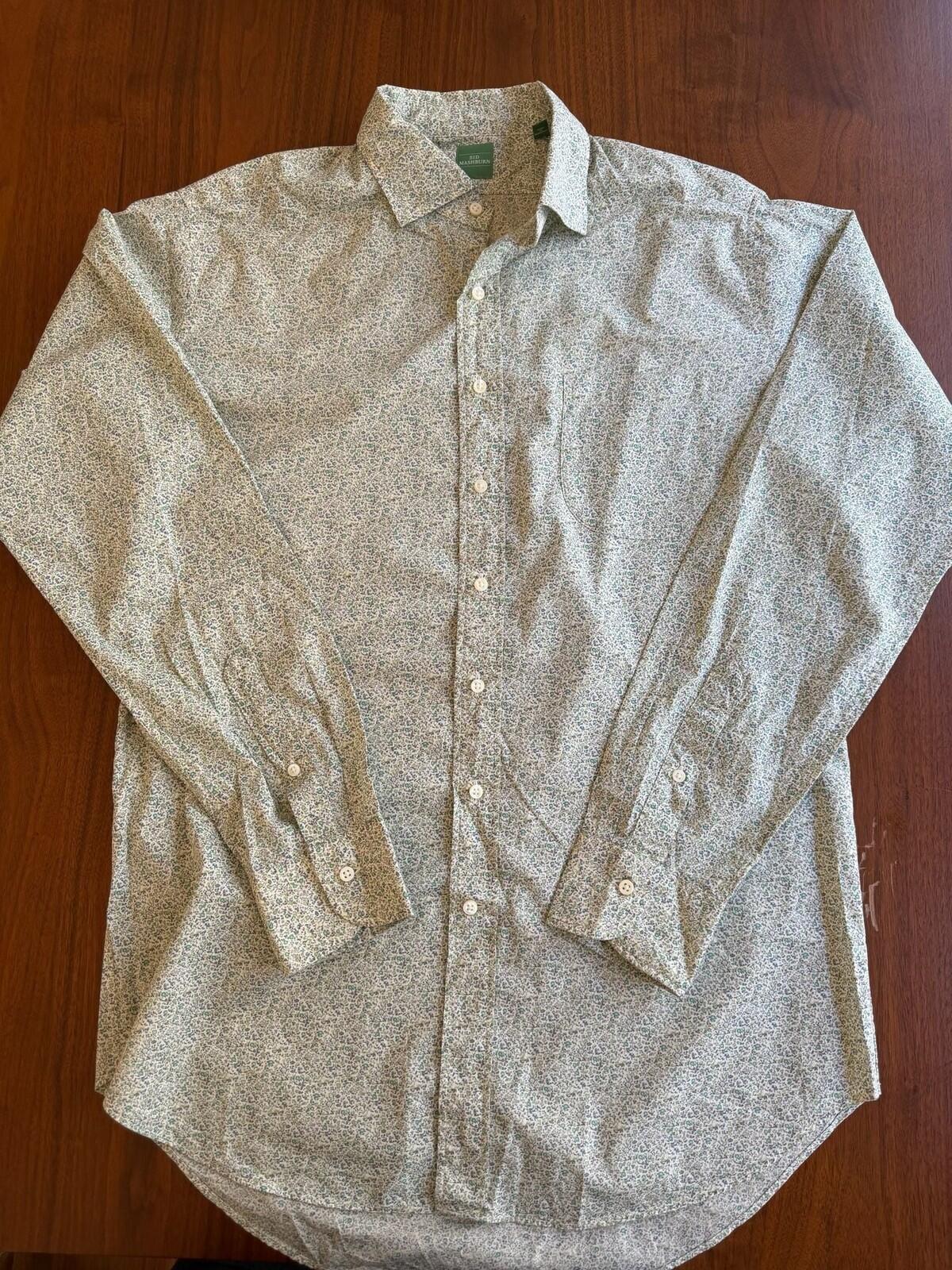 Sid Mashburn Men's Floral Ditsy Print Cotton Button-Down Shirt Size L