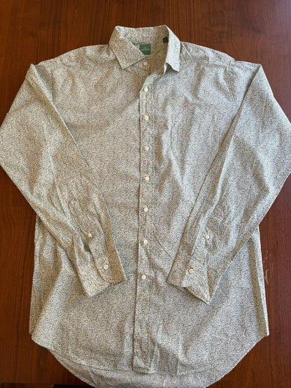 Sid Mashburn Men's Floral Ditsy Print Cotton Button-Down Shirt Size L