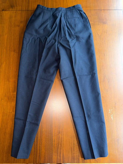 Vintage Harve Bernard Collection Women's Wool Navy Dress Pants - Size 6P