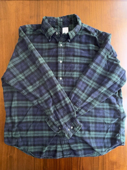 Brooks Brothers Men's Flannel Traditional Fit Green/Blue Plaid - Size XL