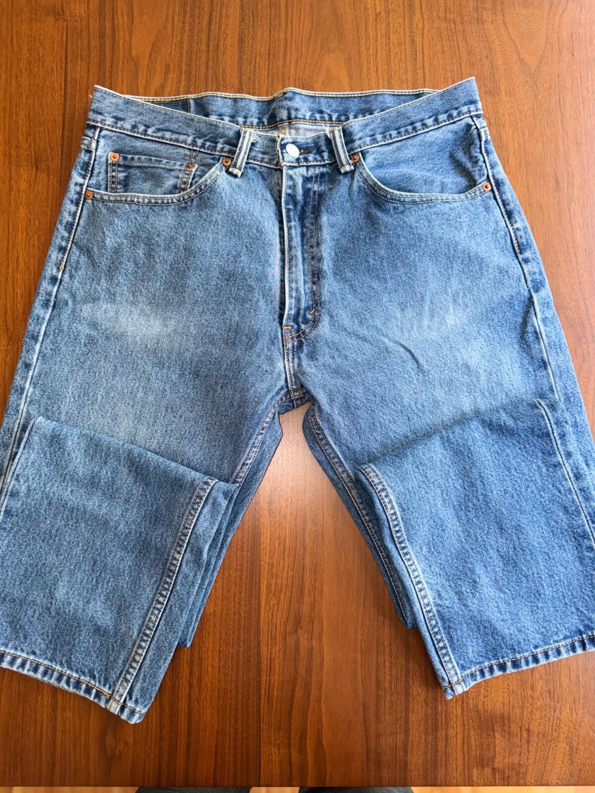 Vintage Levi's 505 Regular Fit Straight Leg Jeans  36x30 Blue Denim
